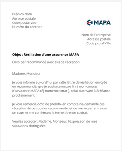Résiliation d'un contrat MAPA