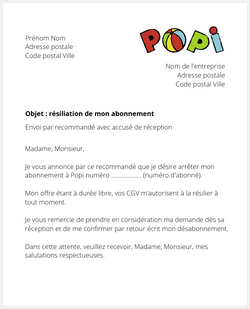 Se désabonner du magazine Popi