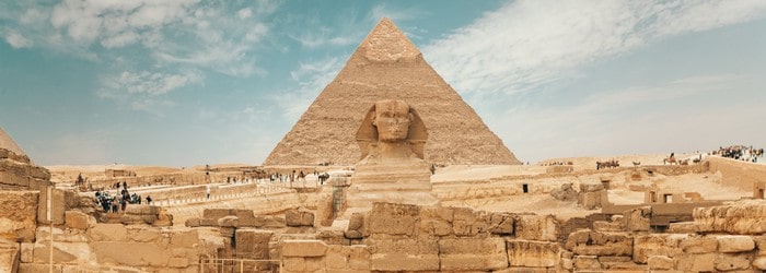 Guide de résiliation du magazine National Geographic - pyramide et sphynx en Egypte