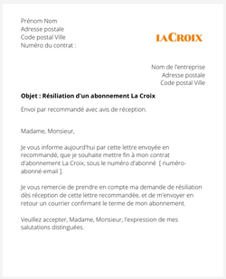 Se désabonner du journal La Croix