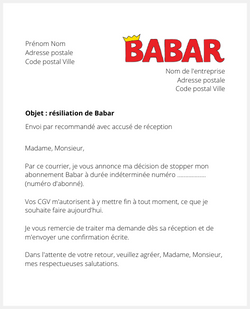 Se désabonner du magazine Babar