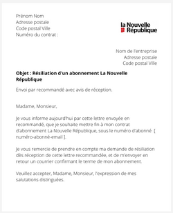 Se désabonner du journal La Nouvelle République