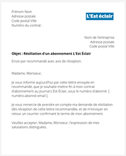 Se désabonner de L'Est Éclair