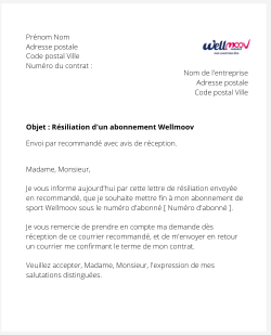 Se désabonner de Wellmoov