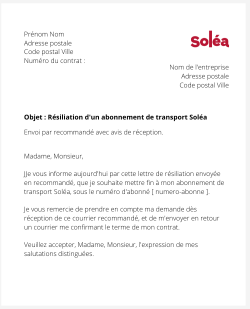 Se désabonner de Soléa