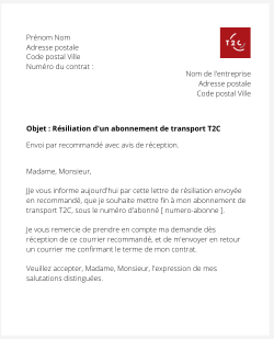 Se désabonner de T2C