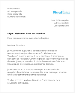 Se désabonner de Woufbox