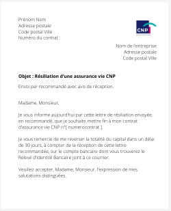 La résiliation d'une assurance vie CNP