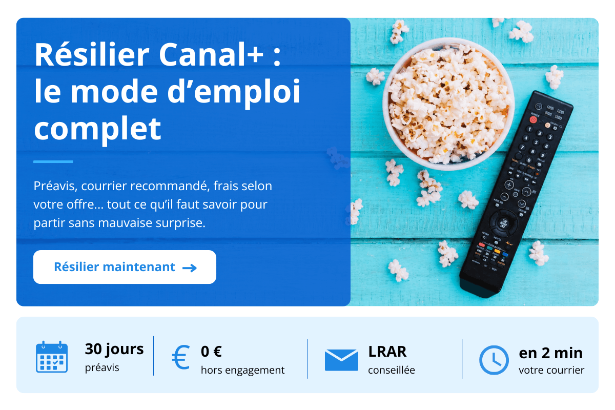 resilier abonnement canal plus