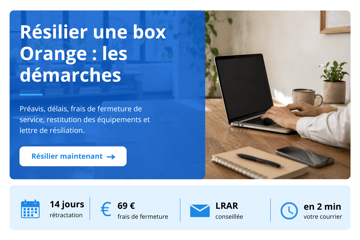 resiliation box orange