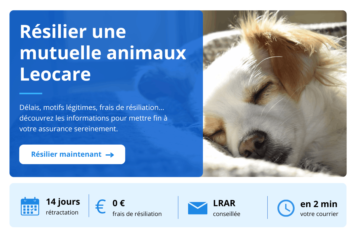 resilier mutuelle animaux Leocare