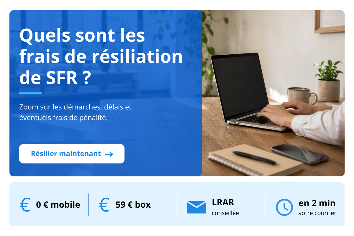 frais de résiliation SFR