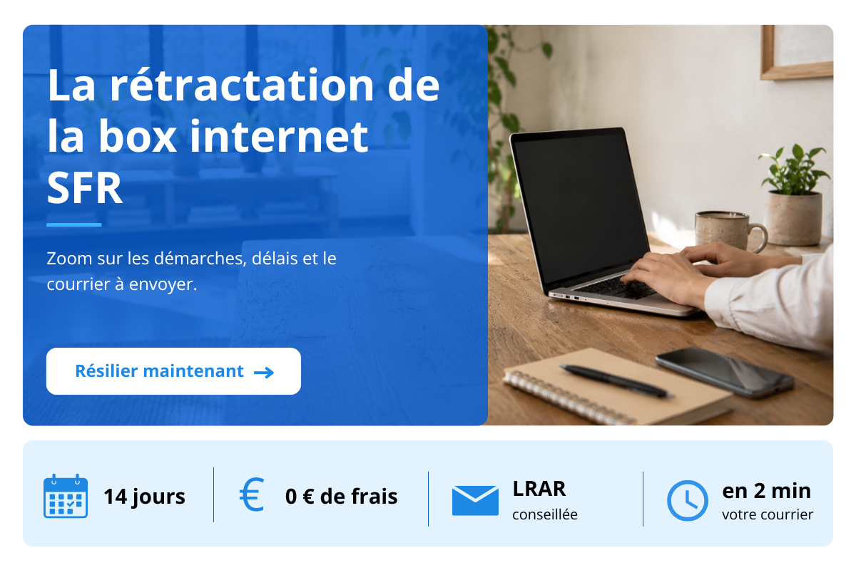 rétractation box internet SFR