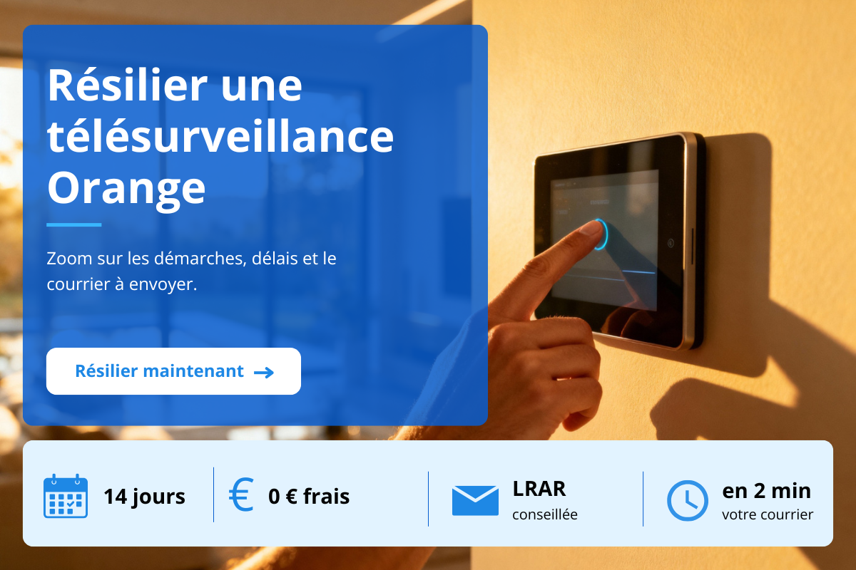résiliation télésurveillance Orange Maison Protégée