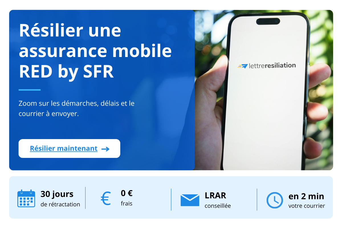 résilier une assurance mobile RED by SFR