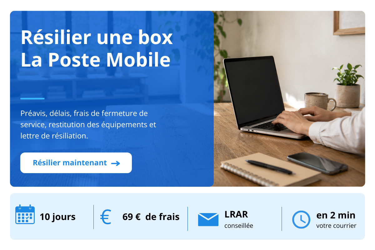 résilier une box internet La Poste Mobile