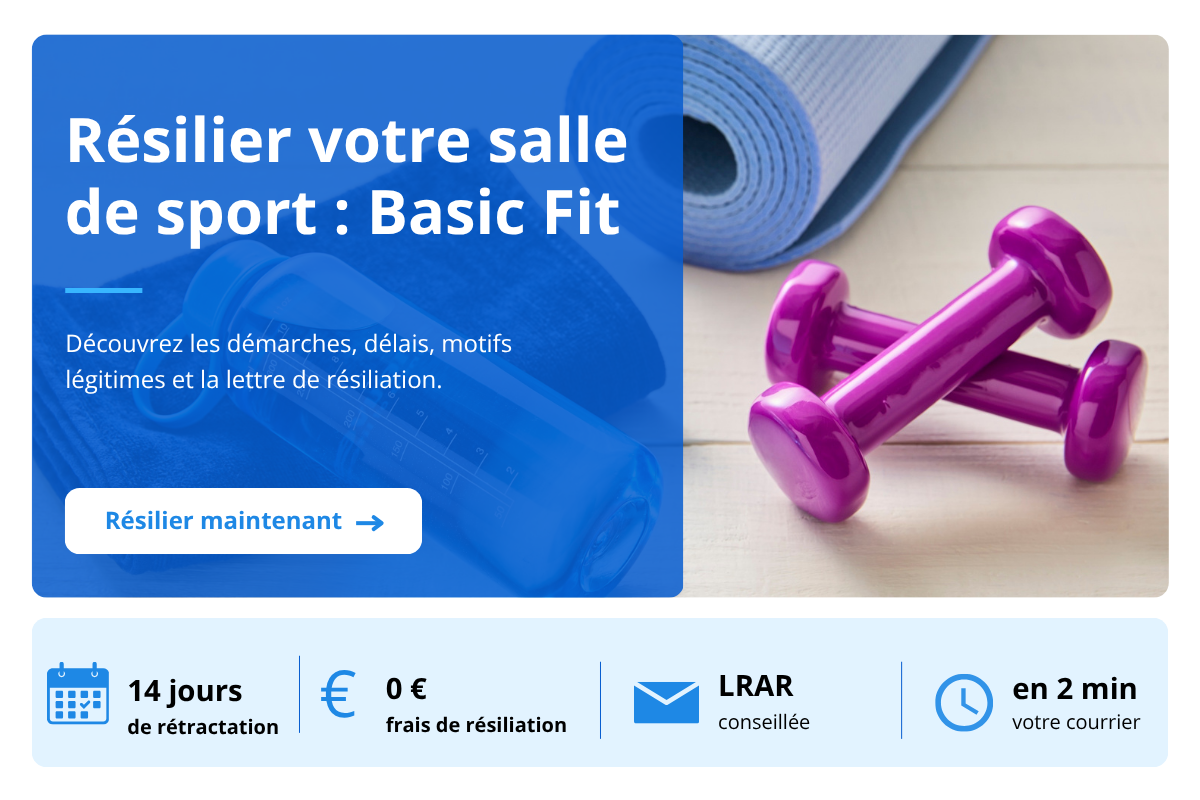 resilier abonnement basic fit