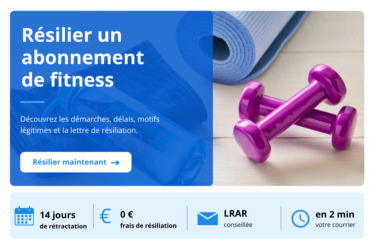 resilier un abonnement de sport