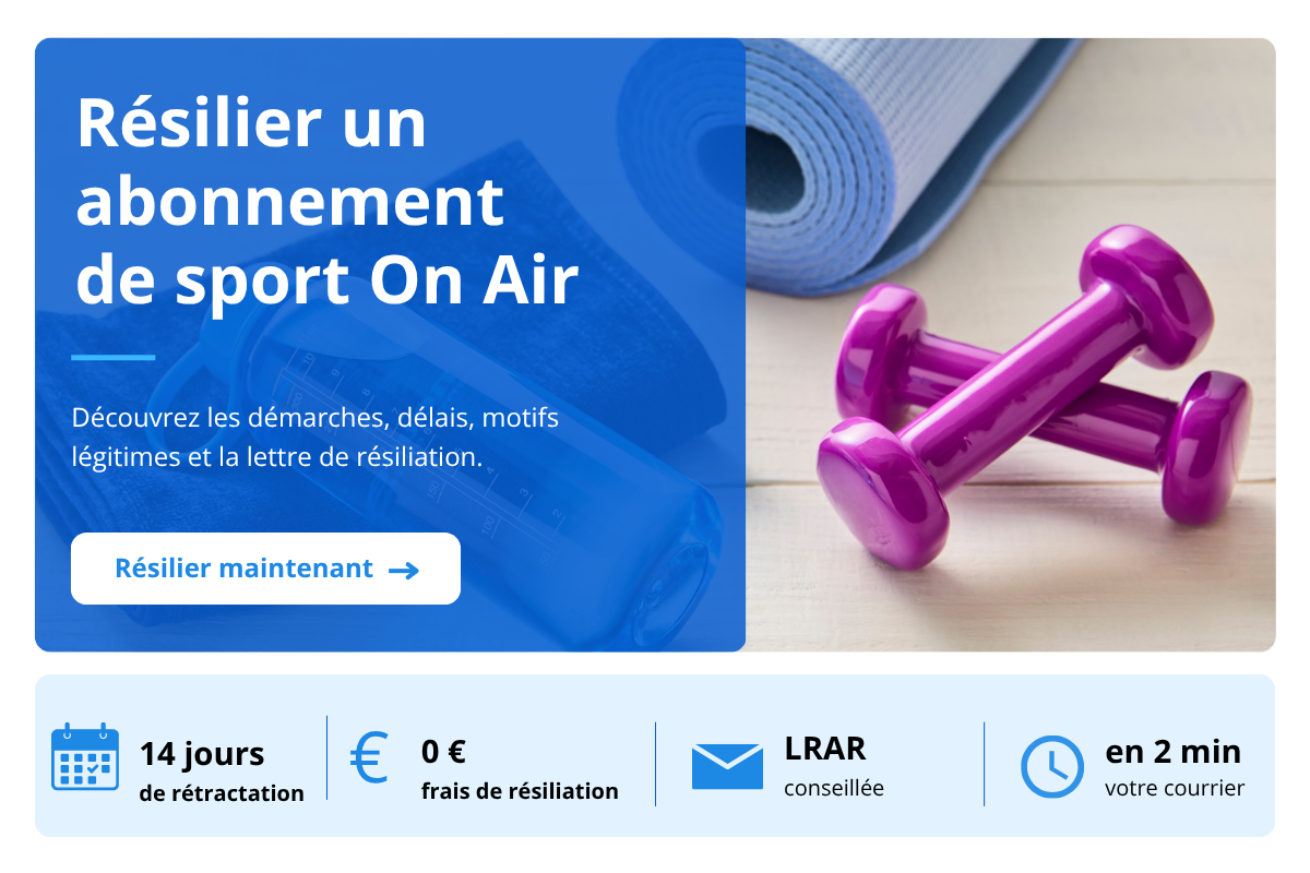 resilier abonnement on air