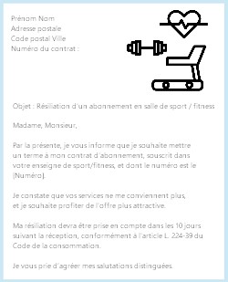 La Lettre De Resiliation D Un Abonnement Accrosport