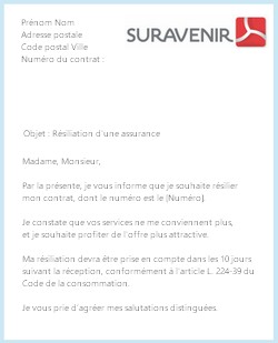 La Resiliation D Un Contrat D Assurance Suravenir Credit Mutuel