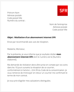 Les frais de résiliation de SFR