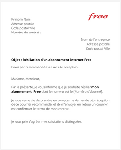 Résilier son abonnement internet Free