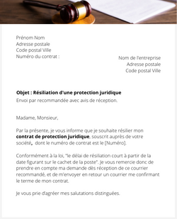 Résilier une assurance protection juridique