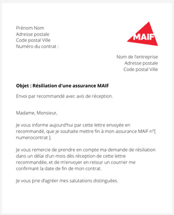 Résilier une assurance MAIF