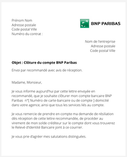 fermer un compte bnp paribas