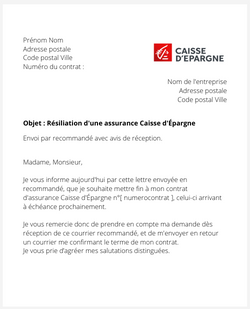 Résilier une assurance Caisse d'Épargne