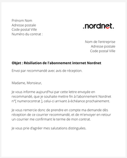 Résilier son abonnement internet Nordnet