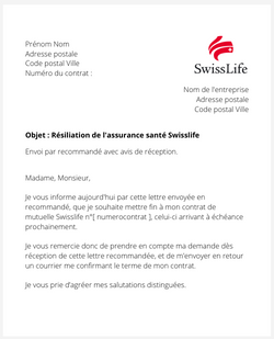 Résilier une assurance santé Swisslife