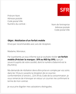 Résilier son mobile internet SFR et Red