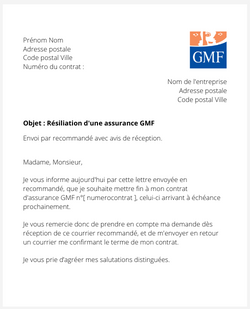 Résilier une assurance GMF