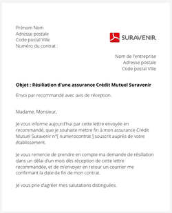 resilier une assurance auto ou habitation suravenir