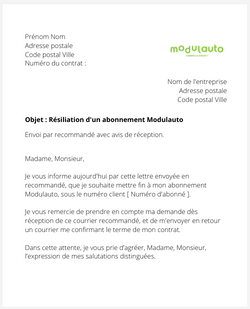 Résilier un abonnement Modulauto à Montpellier