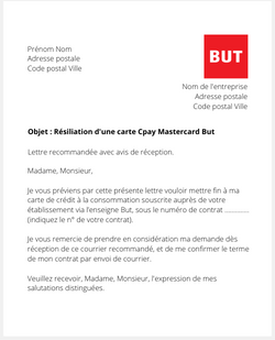 resilier une carte but
