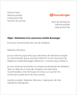 Résilier son assurance mobile Boulanger