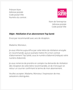 Se désabonner de Top Santé