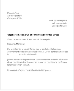 Résilier un contrat Verisure par Securitas Direct