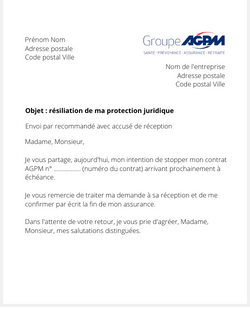 La résiliation d'une protection juridique AGPM