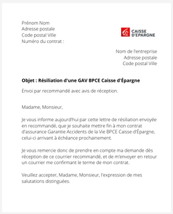 resilier une gav caisse depargne